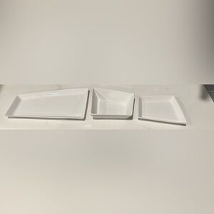 CB2 mini serving plates, set of 3